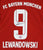 Robert Lewandowski Signed Autographed Bayern Munich #9 Red Jersey PAAS COA