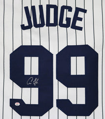 Derek Jeter Signed New York Yankees 36x44 Custom Framed Jersey (JSA LOA)