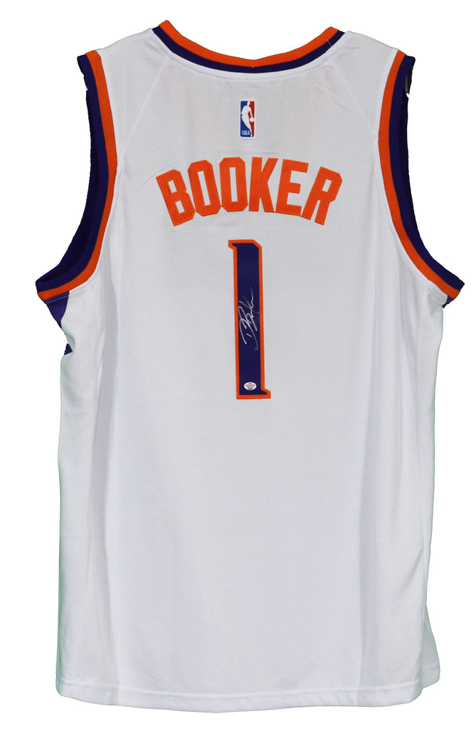 Devin Booker Phoenix Suns Signed Autographed Purple Jersey – Sports- Autographs.com