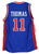 Isiah Thomas Detroit Pistons Signed Autographed Blue #11 Custom Jersey PAAS COA