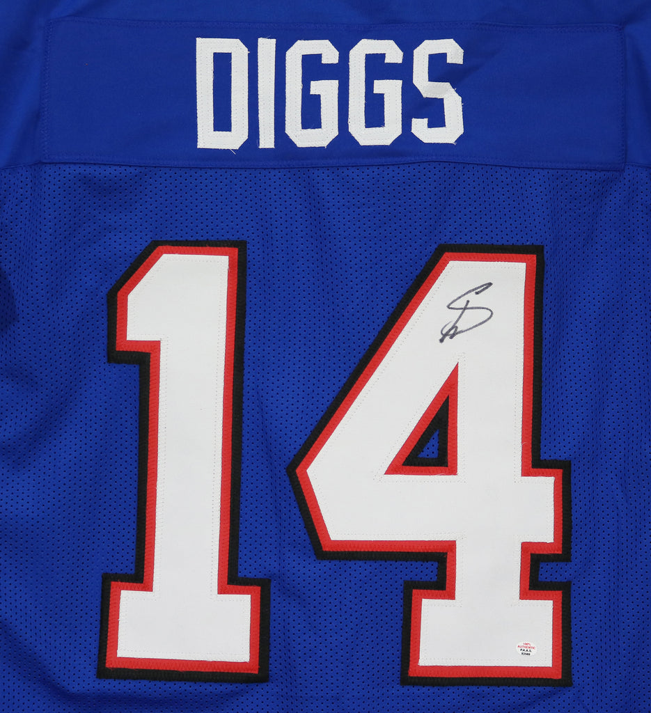 Stefon Diggs Buffalo Bills Signed Autographed Blue #14 Custom Jersey –