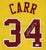 Austin Carr Cleveland Cavaliers Cavs Signed Autographed Yellow #34 Custom Jersey Witnessed Five Star Grading COA