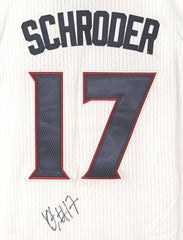 Dennis Schroder Atlanta Hawks Signed Autographed White #17 Jersey JSA COA