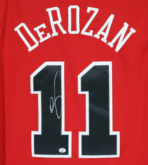 DeMar DeRozan Chicago Bulls Signed Autographed Red #11 Jersey PAAS COA