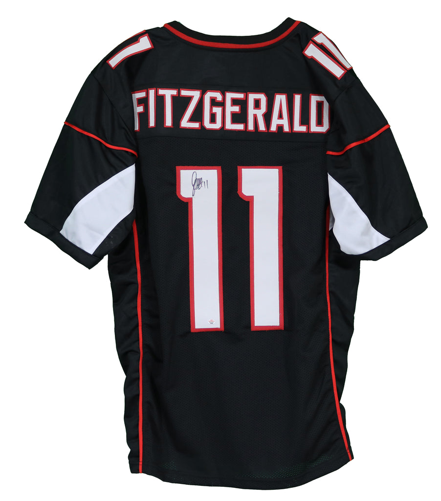 Larry Fitzgerald Arizona Cardinals Autographed Black Custom Jersey