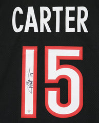 Vince Carter Toronto Raptors Signed Autographed Black #15 Custom Jersey PAAS COA