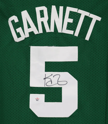 Kevin Garnett Boston Celtics Signed Autographed Green #5 Jersey PAAS COA