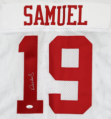 Deebo Samuel San Francisco 49ers Signed Autographed White #19 Custom Jersey JSA COA