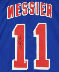 Mark Messier New York Rangers Signed Autographed Blue #11 Custom Jersey PAAS COA