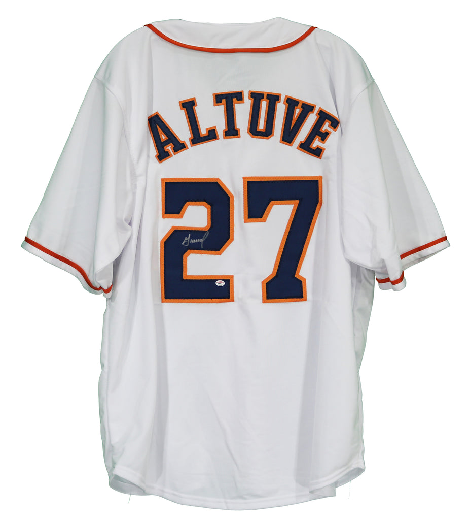 Jose Altuve Autographed/Signed Houston Astros Orange Custom Jersey