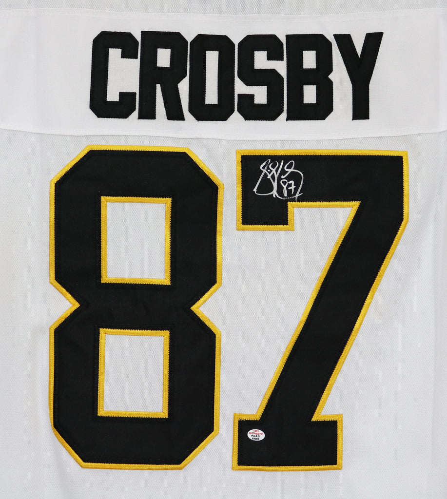 Sidney Crosby - Signed Pro Pittsburgh Penguins White Rookie Year