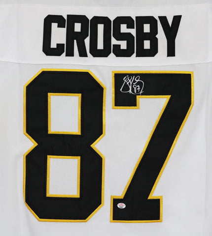 Sidney Crosby Pittsburgh Penguins Signed Autographed White #87 Jersey PAAS COA
