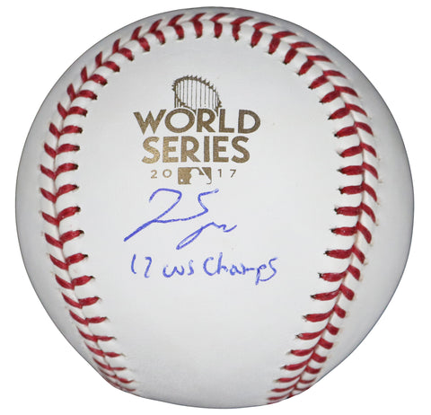 George Springer Houston Astros Signed Autographed "17 WS Champs" 2017 World Series Official Baseball USA Sports Marketing COA with Display Holder