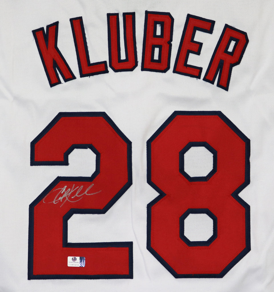Corey Kluber Cleveland Indians Signed Autographed White #28 Jersey COA –