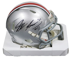 Jaxon Smith-Njigba Ohio State Buckeyes Signed Autographed Football Mini Helmet Beckett Certification