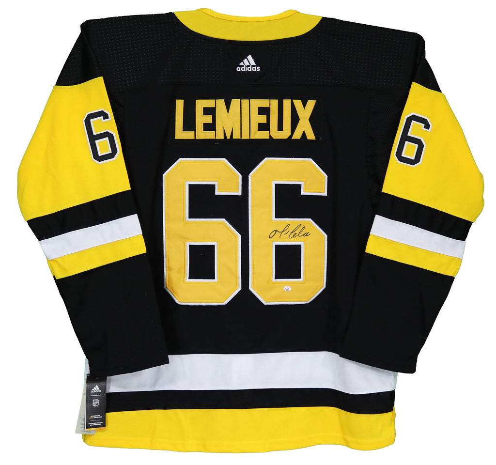 Mario Lemieux Signed, 5 Inscriptions Pittsburgh Penguins Authentic Gra –  Sign On Sports