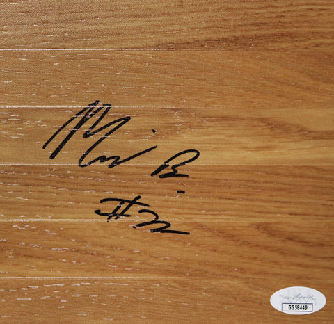 Miles Bridges Charlotte Hornets Autographed Signed Basketball Floorboard JSA COA