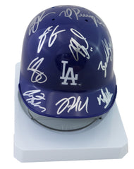 Los Angeles Dodgers 2015 Team Signed Autographed Mini Helmet Authenticated Ink COA