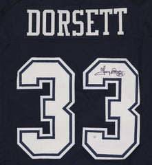 Tony Dorsett Dallas Cowboys Signed Autographed Blue #33 Custom Jersey PAAS COA