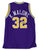 Karl Malone Utah Jazz Signed Autographed Purple Throwback #32 Custom Jersey PAAS COA