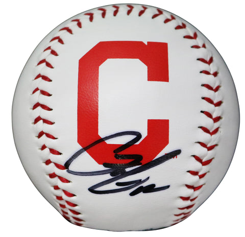 Francisco Lindor Cleveland Indians Signed Autographed Rawlings Official Major League Logo Baseball Global COA with Display Holder