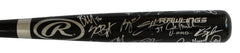 Chicago Cubs 2016 World Series Champions Team Signed Autographed Rawlings Pro Black Baseball Bat Authenticated Ink COA