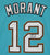 Ja Morant Memphis Grizzlies Signed Autographed Throwback Teal #12 Jersey PAAS COA