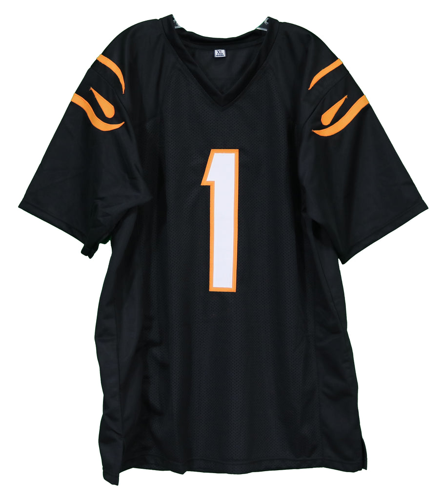 Ja'Marr Chase Cincinnati Bengals Autographed Black #1 Custom Jersey –