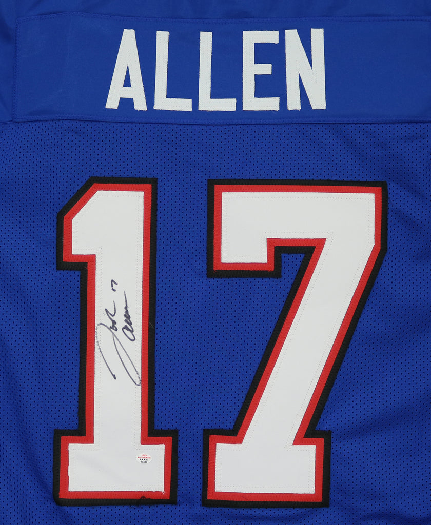 Josh Allen #17 SEWN STITCHED HOME BLUE JERSEY SIZE XL