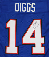 Stefon Diggs Buffalo Bills Signed Autographed Blue #14 Custom Jersey PAAS COA