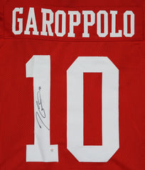 Jimmy Garoppolo San Francisco 49ers Signed Autographed Red #10 Custom Jersey PAAS COA