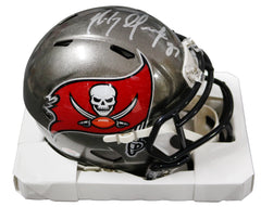 Rob Gronkowski Tampa Bay Buccaneers Signed Autographed Football Mini Helmet PAAS COA