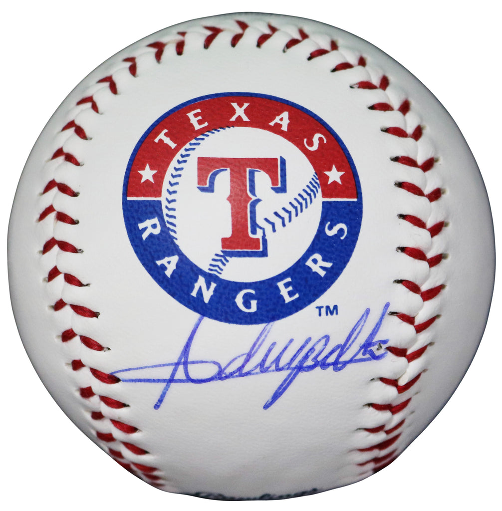 Autographed/Signed Adrian Beltre Texas Rangers Blue Baseball