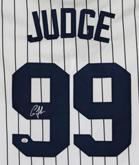Aaron Judge New York Yankees Signed Autographed White Pinstripe #99 Jersey PAAS COA
