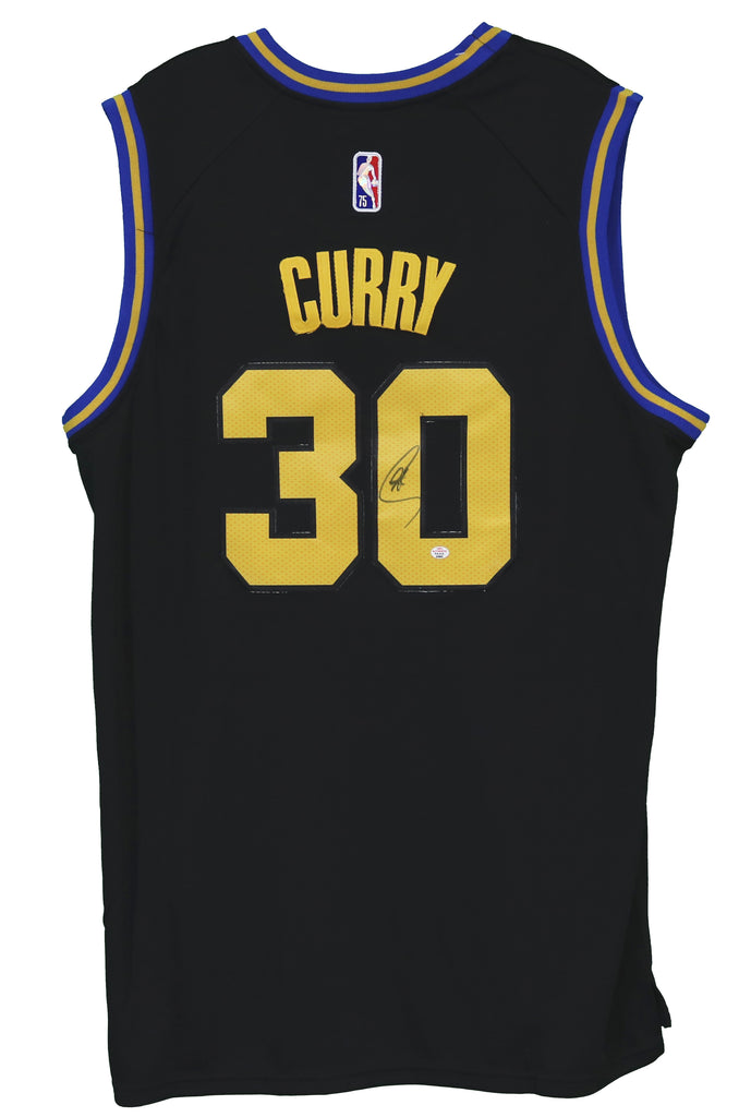 Stephen Curry Golden State Warriors Autographed Black #30 Jersey 