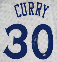 Stephen Curry Golden State Warriors Signed Autographed White #30 Custom Jersey PAAS COA