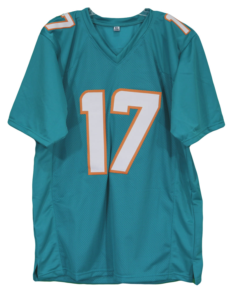 : Jaylen Waddle Jersey #17 Miami Custom Stitched Teal