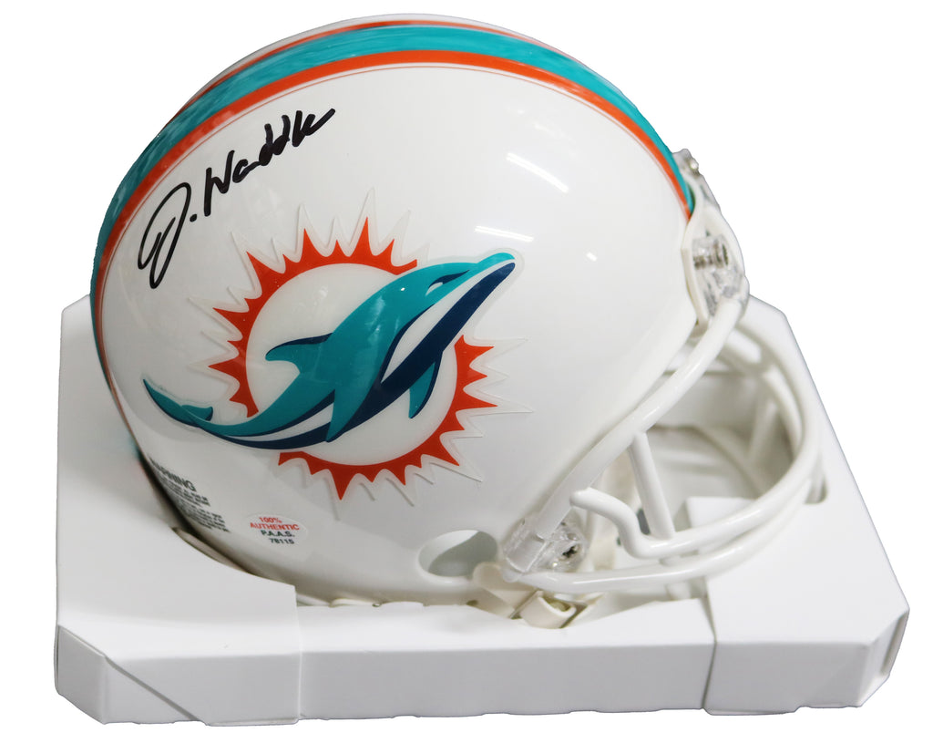 Jaylen Waddle Miami Dolphins Signed Autographed Football Mini Helmet –