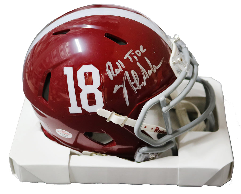 Nick saban 2024 autographed helmet