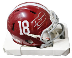 Tua Tagovailoa Alabama Crimson Tide Signed Autographed Football Mini Helmet PAAS COA