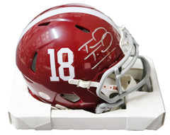 Tua Tagovailoa Alabama Crimson Tide Signed Autographed Football Mini Helmet PAAS COA