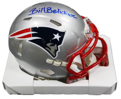 Bill Belichick New England Patriots Signed Autographed Football Mini Helmet PAAS COA