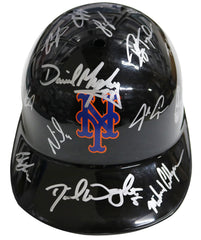 New York Mets 2015 World Series Team Signed Autographed Souvenir Full Size Batting Helmet Authenticated Ink COA - deGrom Wright Syndergaard