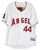 Mark Trumbo Los Angeles Angels Signed Autographed White #44 Jersey 1961 Angels Patch JSA COA