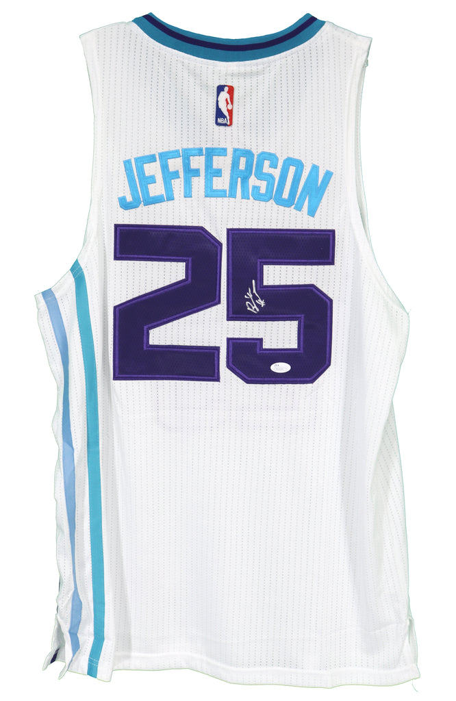 Al Jefferson Charlotte Hornets Signed Autographed White Jersey JSA