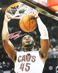 Donovan Mitchell Cleveland Cavaliers Cavs Signed Autographed 8" x 10" Dunking Photo PRO-Cert COA