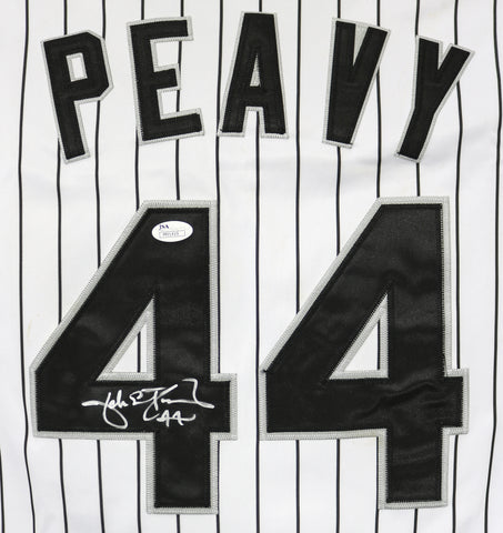 Jake Peavy Chicago White Sox Signed Autographed White Pinstripe #44 Jersey JSA COA