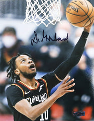 Darius Garland Cleveland Cavaliers Cavs Signed Autographed 8" x 10" Layup Photo Heritage Authentication COA