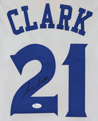 Ian Clark Golden State Warriors Signed Autographed White #21 Jersey JSA COA