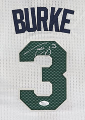 Trey Burke Utah Jazz Signed Autographed White #3 Jersey Size L JSA COA